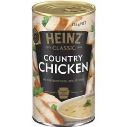 Heinz Classic Country Chicken Soup Canned Soup Ready Meals 535g