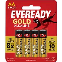 Eveready Gold Aa Batteries  4 Pack