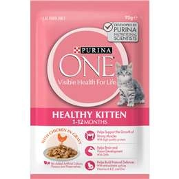 Purina One Kitten Chicken In Gravy Wet Cat Food 70g