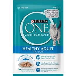 Purina One Adult Ocean Fish In Gravy Wet Cat Food 70g