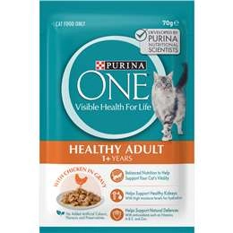 Purina One Adult Chicken In Gravy Wet Cat Food 70g