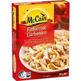 Mccain Fettuccine Carbonara Frozen Meal 375g