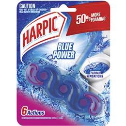 Harpic Blue Power Floral Sensations Toilet Cleaner Block 1 Pack