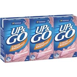 Sanitarium Up&go Liquid Breakfast Strawberry 3 Pack