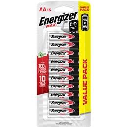 Energizer Max Aa Alkaline Batteries  16 Pack