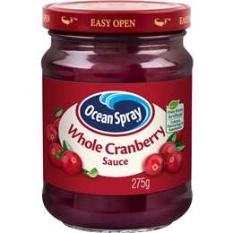 Ocean Spray Fruit Sauce Cranberry Whole Berry 275g