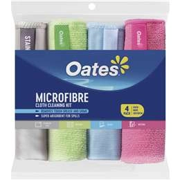 Oates Microfibre Cloth  4 Pack