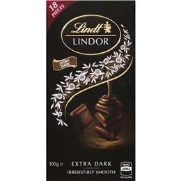 Lindt Lindor 60% Cocoa Dark Chocolate Block 100g