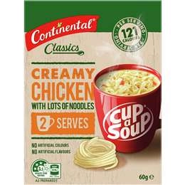 Continental Classics Cup A Soup Creamy Chicken With Lots Of Noodles 60g