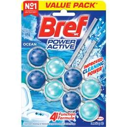 Bref Power Active Toilet Cleaner Block Ocean 2 Pack