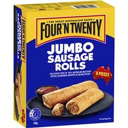 Four'n Twenty Sausage Roll Jumbo 6 Pack