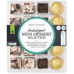 Woolworths Indulgent Mini Dessert Cake Selection 20 Pack