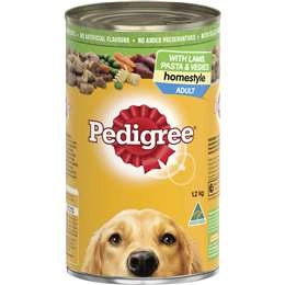 Pedigree Homestyle With Lamb Pasta & Veggies Wet Dog Food Can 1.2kg