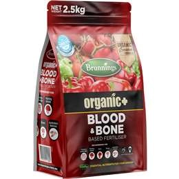 Brunnings Organic Blood & Bone Based Fertiliser 2.5kg