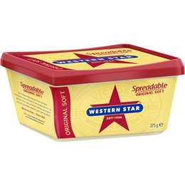 Western Star Original Spreadable Butter Tub  375g