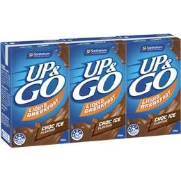 Sanitarium Up&go Liquid Breakfast Choc Ice 3 Pack