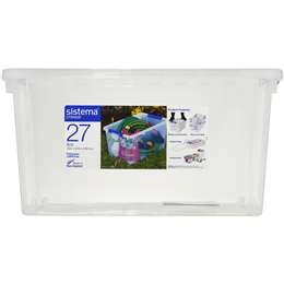 Sistema Storage With Lid 27l Assorted Each