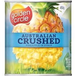 Golden Circle Australian Canned Fruit Tinned Crushed Pineapple In Syrup 450g