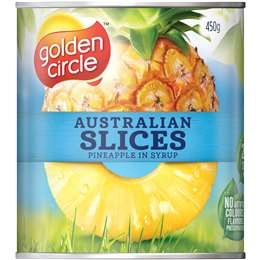 Golden Circle Australian Canned Fruit Tinned Pineapple Slices In Syrup 450g