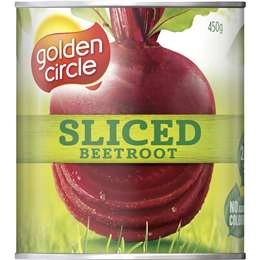 Golden Circle Canned Vegetables Sliced Beetroot Cans 450g