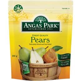 Angas Park Dried Pears  200g