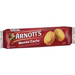 Arnott's Monte Carlo Cream Biscuits 250g