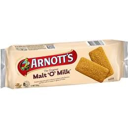 Arnott's Malt-o-milk Plain Biscuits Biscuits 250g