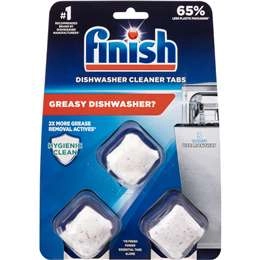 Finish Dishwasher Cleaner Tablets  3 Pack