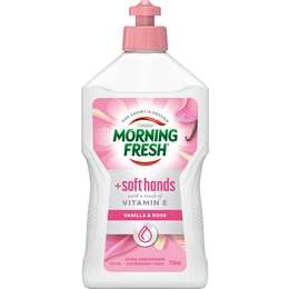 Morning Fresh Soft Hands Dishwashing Liquid Vanilla & Rose 350ml