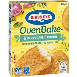 Birds Eye Oven Baked Fish Herb & Garlic 425g