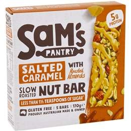 Sam's Pantry Salted Caramel Nut Bar  5 Pack