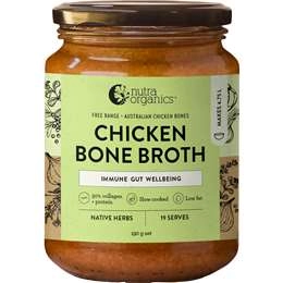 Nutra Organics Chicken Bone Broth Native Herbs 190g