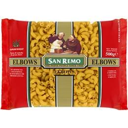 San Remo Elbows Pasta No 35 500g