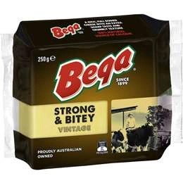 Bega Cheese Block Strong & Bitey Vintage 250g