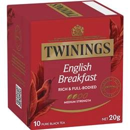 Twinings English Breakfast Tea Bags  10 Pack