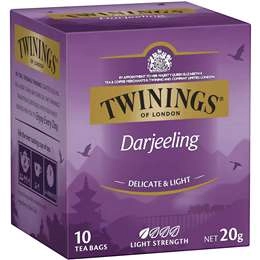 Twinings Darjeeling Tea Bags  10 Pack