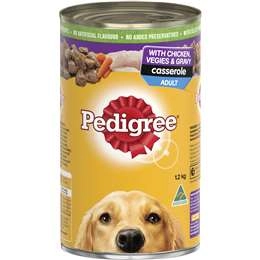 Pedigree Casserole With Chicken & Gravy Wet Dog Food Can 1.2kg