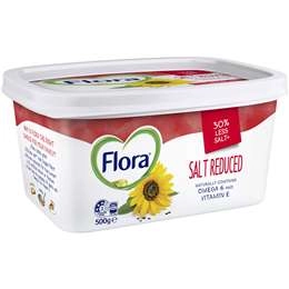 Flora Margarine Spread Salt Reduced  500g