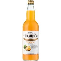 Bickford's Tropical Cordial  750ml