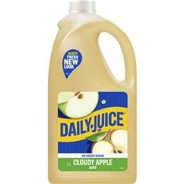 Daily Juice Co Apple Juice No Added Sugar 2l