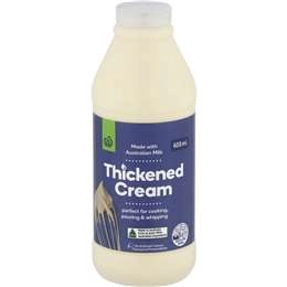 Woolworths Thickened Cream 600ml