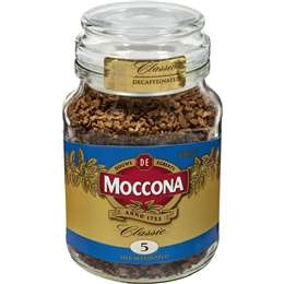 Moccona Freeze Dried Instant Coffee Classic Decaffeinated 100g