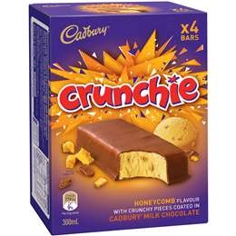 Cadbury Crunchie Bars  4 Pack