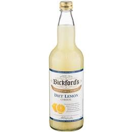 Bickford's Diet Lemon Cordial  750ml