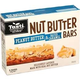 Tasti Nut Butter Bars Peanut Butter & Salted Caramel 175g