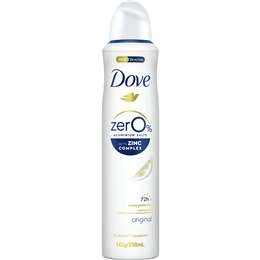 Dove Womans Deodorant Zero Original 250ml