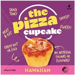 The Pizza Cupcake Hawaiian  50g X 4 Pack