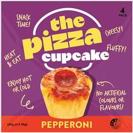 The Pizza Cupcake Pepperoni  50g X 4 Pack