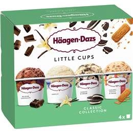 Haagen-dazs Little Cups Classic Collection Ice Cream 4 Pack