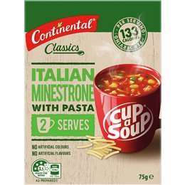 Continental Classics Cup A Soup Italian Minestrone With Pasta 75g